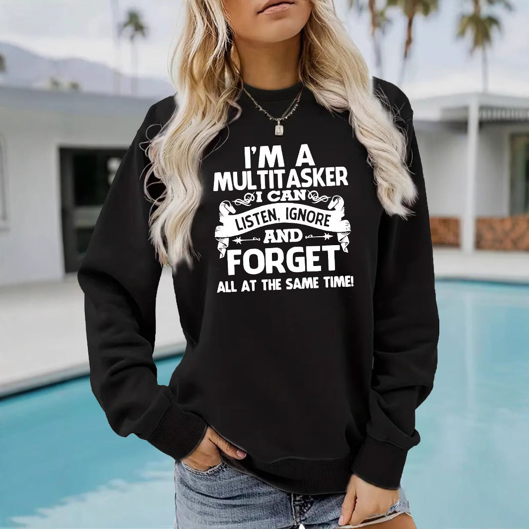 I'm A MULTITISKER hoodie for women