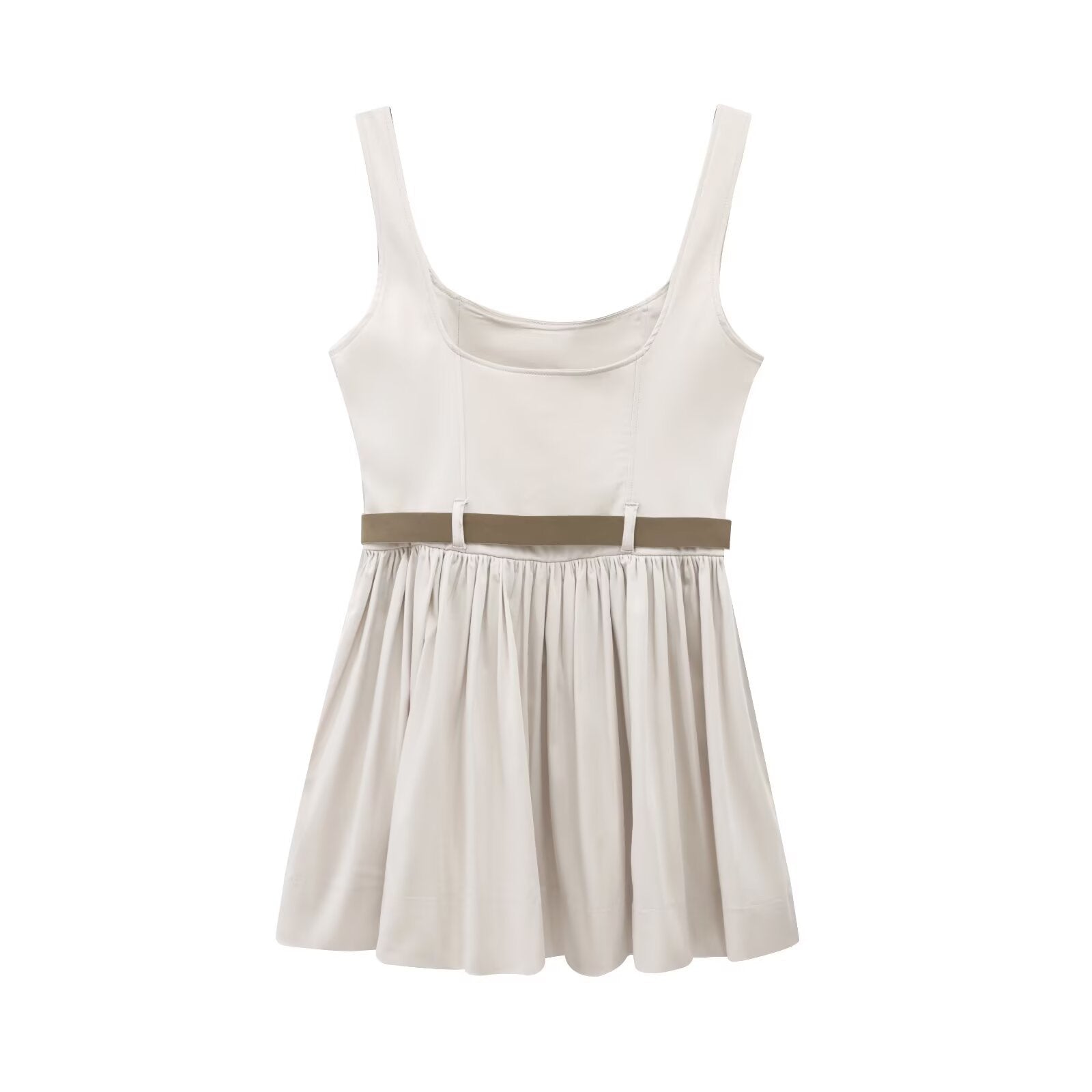 Fashion personality trend belt short dress for women