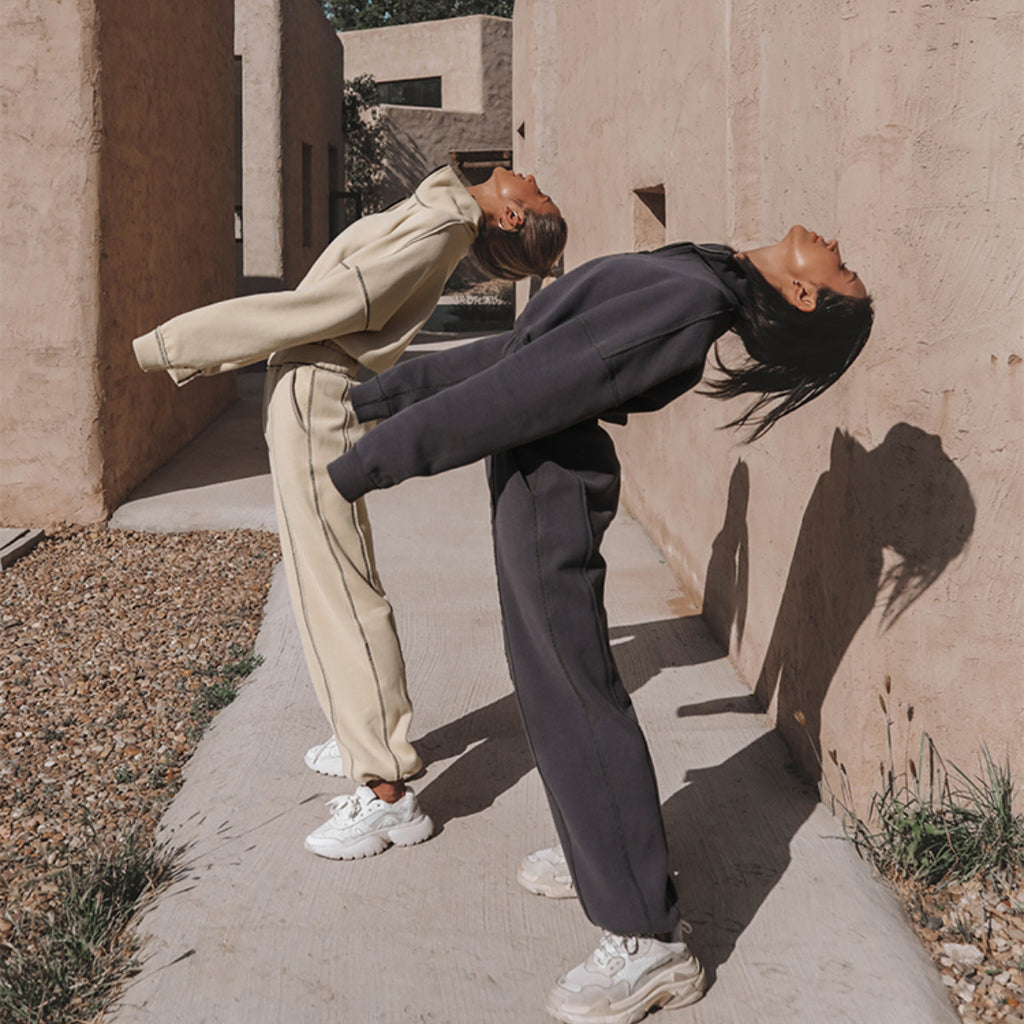 Women's sports hoodie set two-piece set