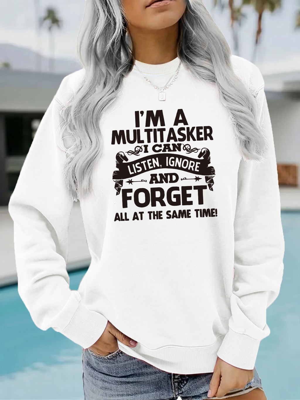 I'm A MULTITISKER hoodie for women